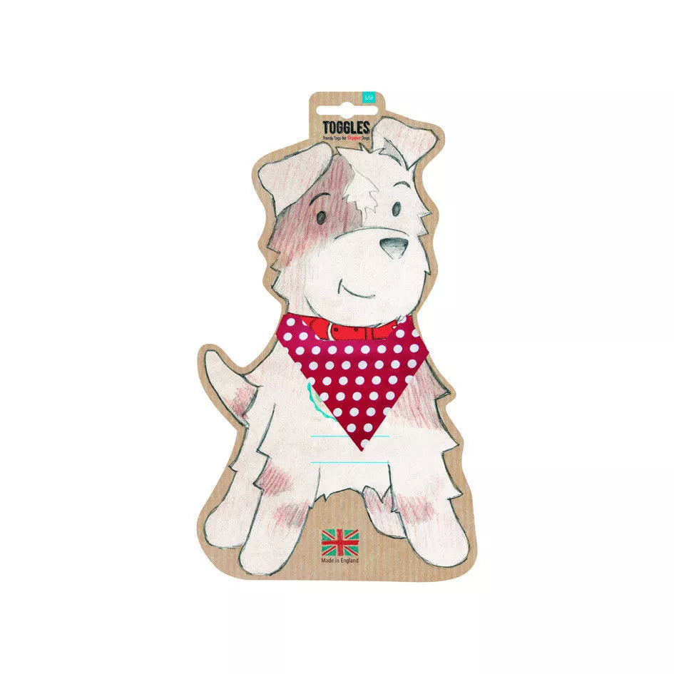 Toggles Polka Dot red Bandana / Scarf
