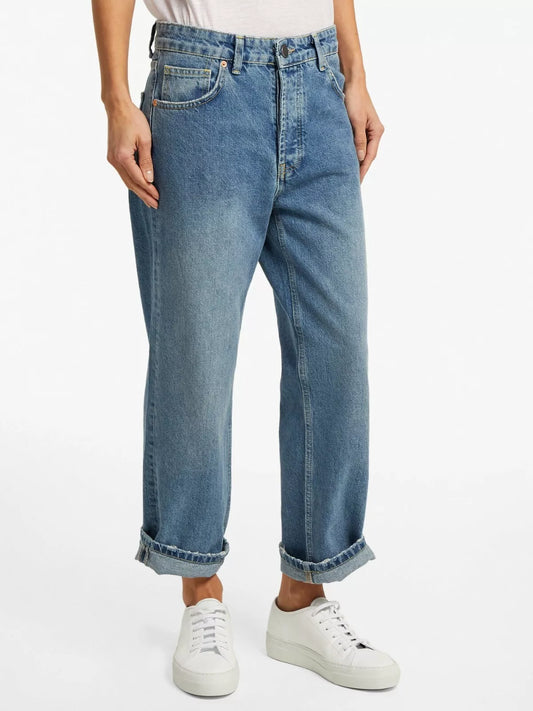 RAEY Blue Cotton Boyfriend Jeans ALL SIZES