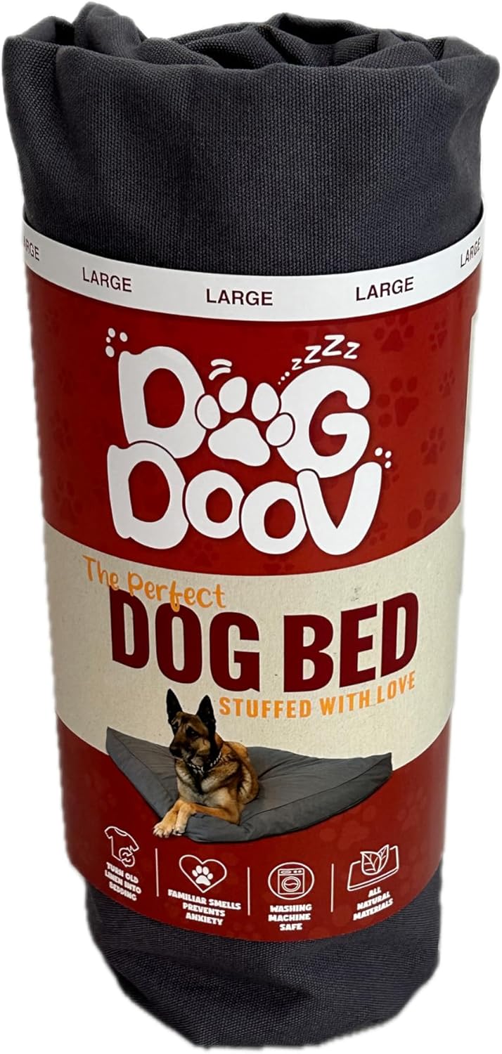 Anti Anxiety 100% Organic Cotton Dog Bed Calming Pet Bed, Small Medium or Large Mattress Pad