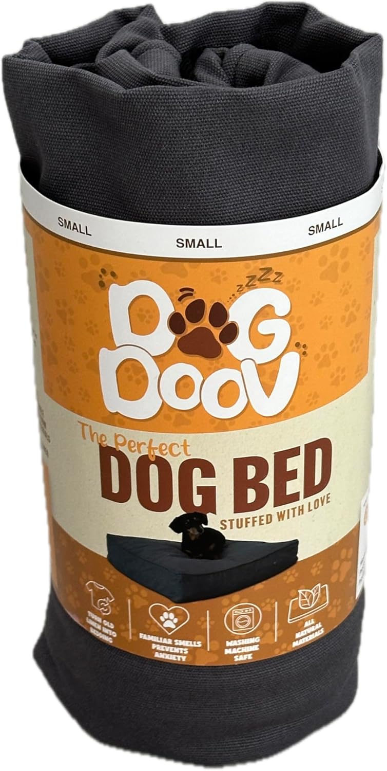Anti Anxiety 100% Organic Cotton Dog Bed Calming Pet Bed, Small Medium or Large Mattress Pad