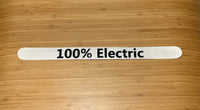 MG5 or MG HS etc Electric Car Rear Number Plate bar Vinyl Sticker 100% Electric