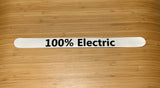 MG5 or MG HS etc Electric Car Rear Number Plate bar Vinyl Sticker 100% Electric