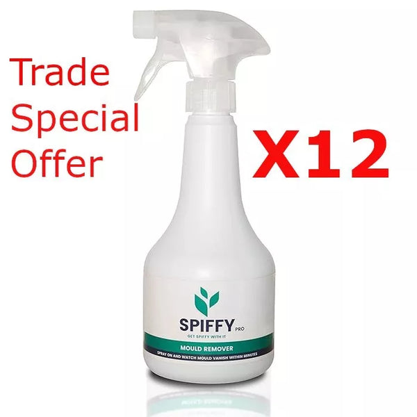 12X Spiffy Pro - Fast Action Professional Strong Mould Remover Spray 3x Stronger