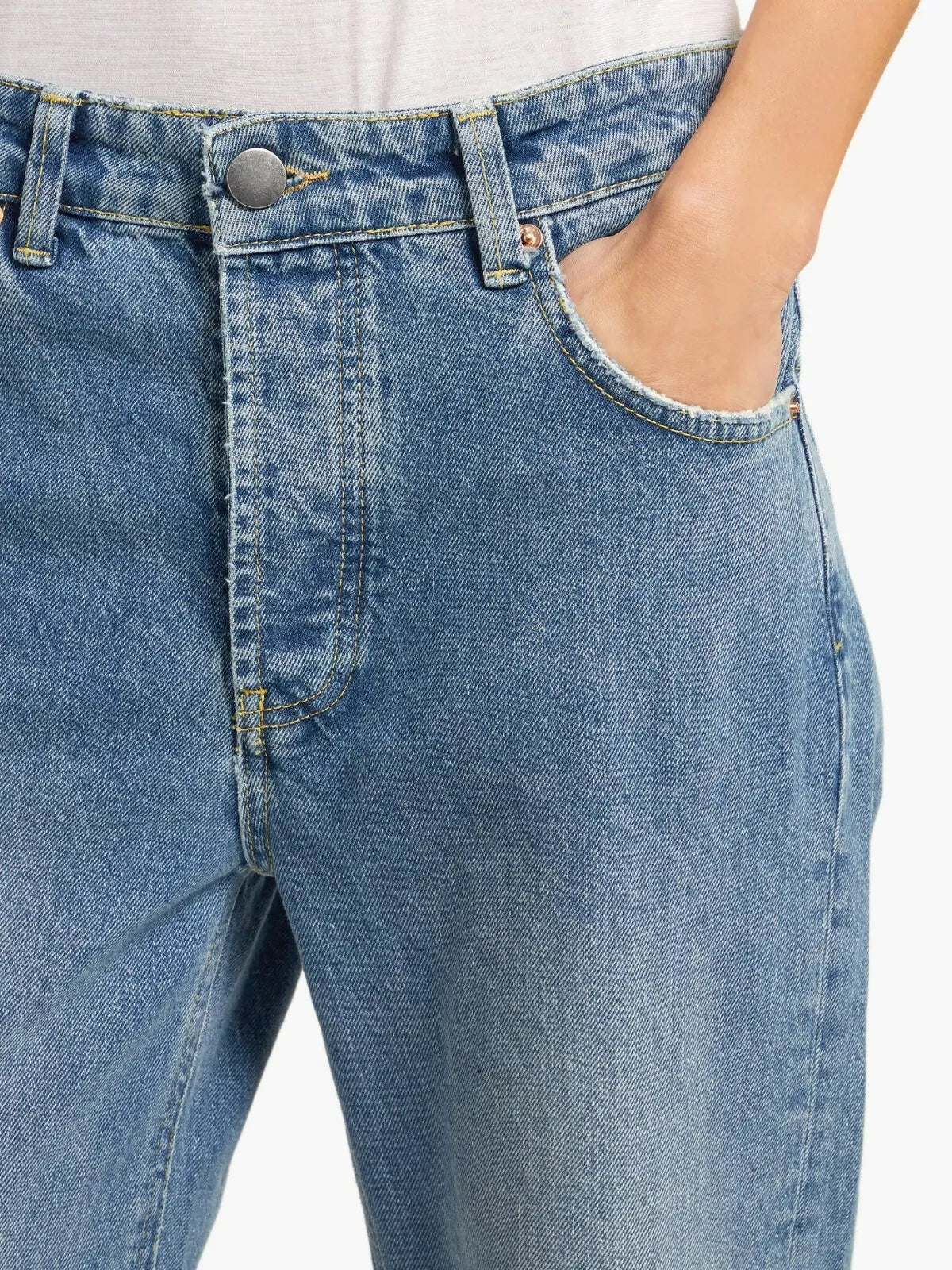 RAEY Blue Cotton Boyfriend Jeans ALL SIZES
