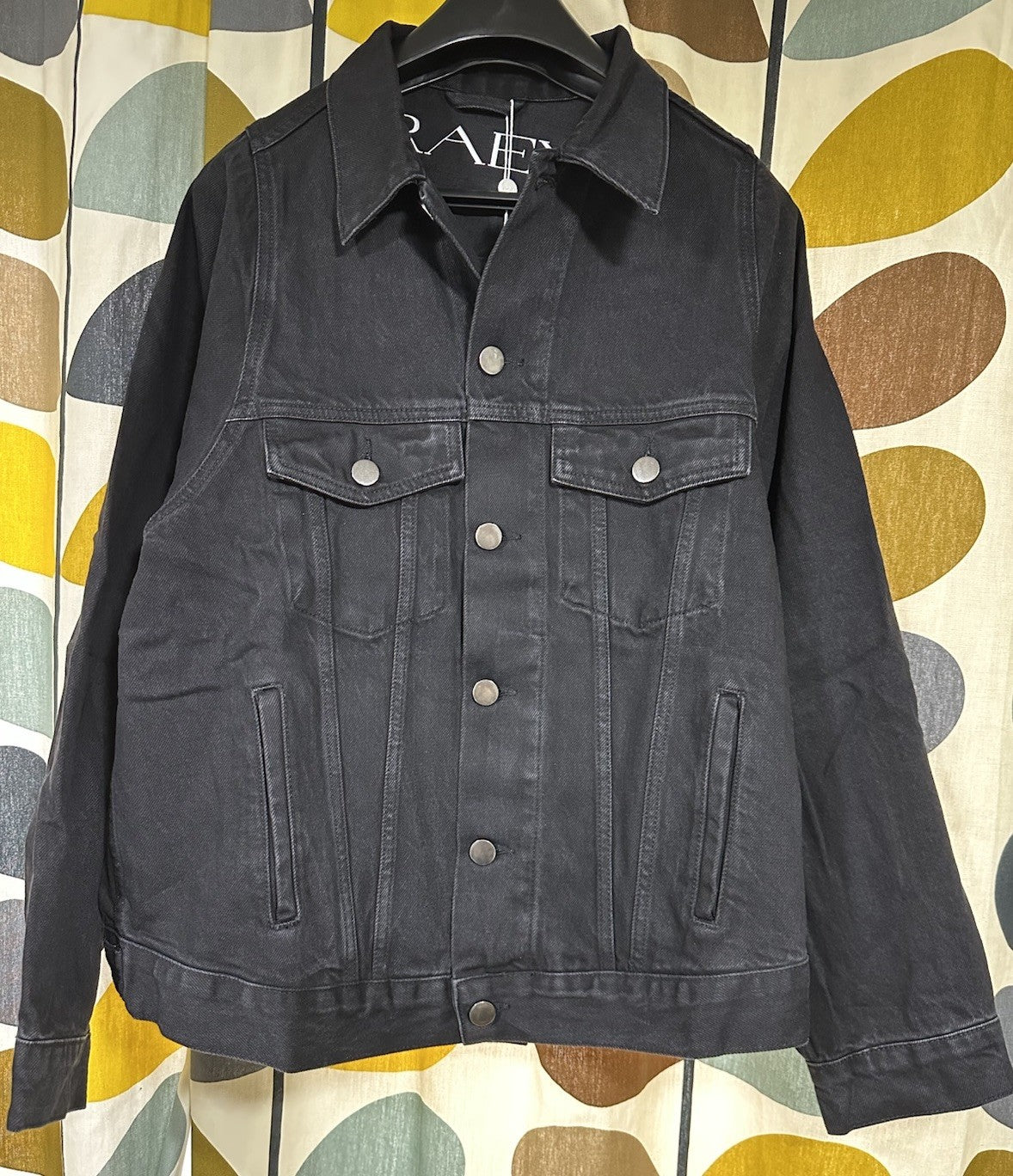 RAEY JK3357 Denim Jacket Black Ladies Oversized Jacket ALL SIZES RRP £250