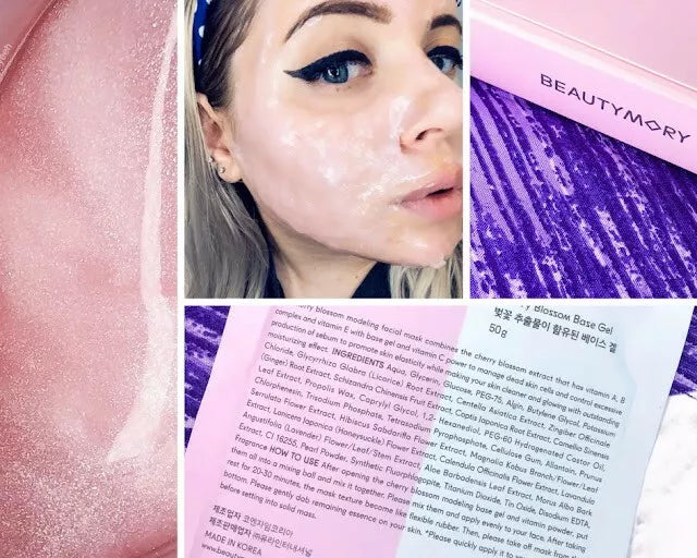 20x BEAUTYMORY Crystal Cherry Blossom Modelling Deluxe Pamper Face Mask kit RRP £9
