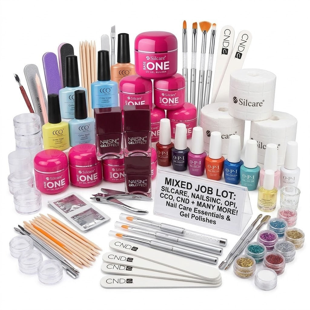 10x Branded Nail Mystery Bargain box starter bundle kit varnish tools OPI Silcare CND MoYou