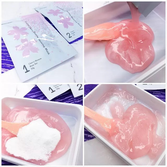 20x BEAUTYMORY Crystal Cherry Blossom Modelling Deluxe Pamper Face Mask kit RRP £9