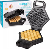 CucinaPro Electric Non stick Bubble Waffle Maker, Black