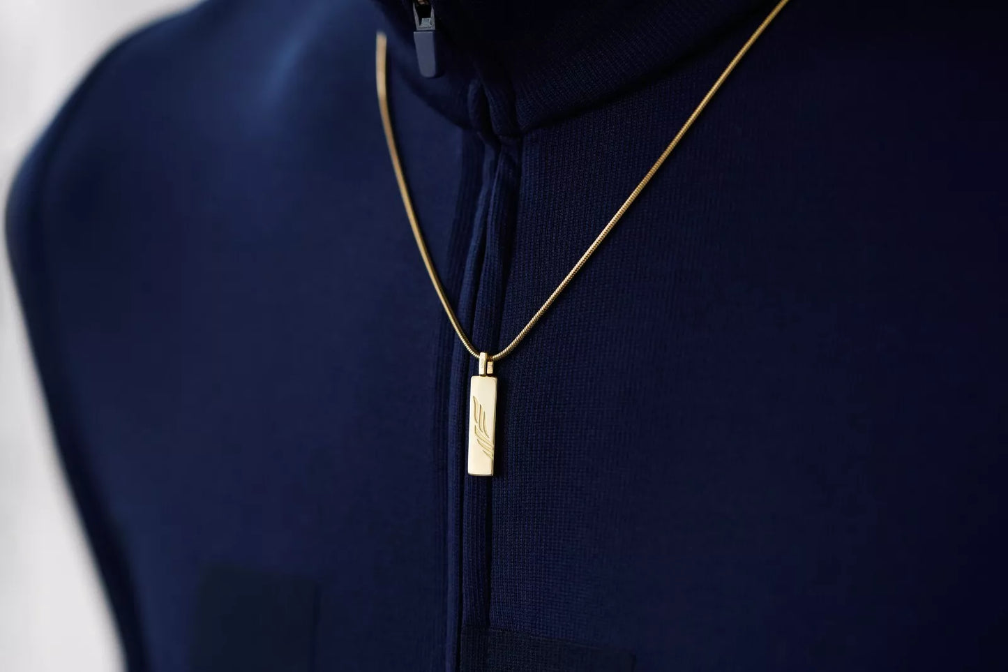 MENS NECKLACE PENDANT (925 STERLING SILVER, 18K GOLD OR GUN METAL) SNAKE CHAIN