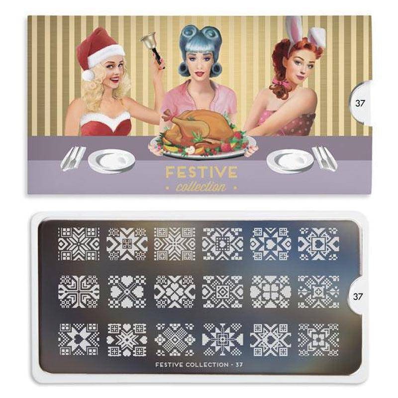 MoYou Stamping Plate Polish Lacquer Stamp Mats Glitter Top Coat Gifts Etc
