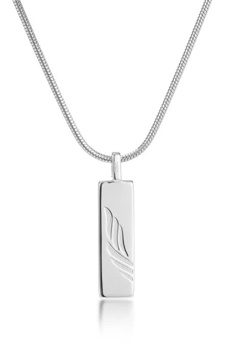 MENS NECKLACE PENDANT (925 STERLING SILVER, 18K GOLD OR GUN METAL) SNAKE CHAIN