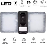 Link2Home Outdoor Floodlight with Camera, PIR Motion Sensor, and Alarm