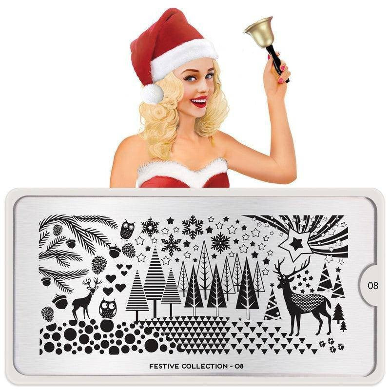 MoYou Stamping Plate Polish Lacquer Stamp Mats Glitter Top Coat Gifts Etc