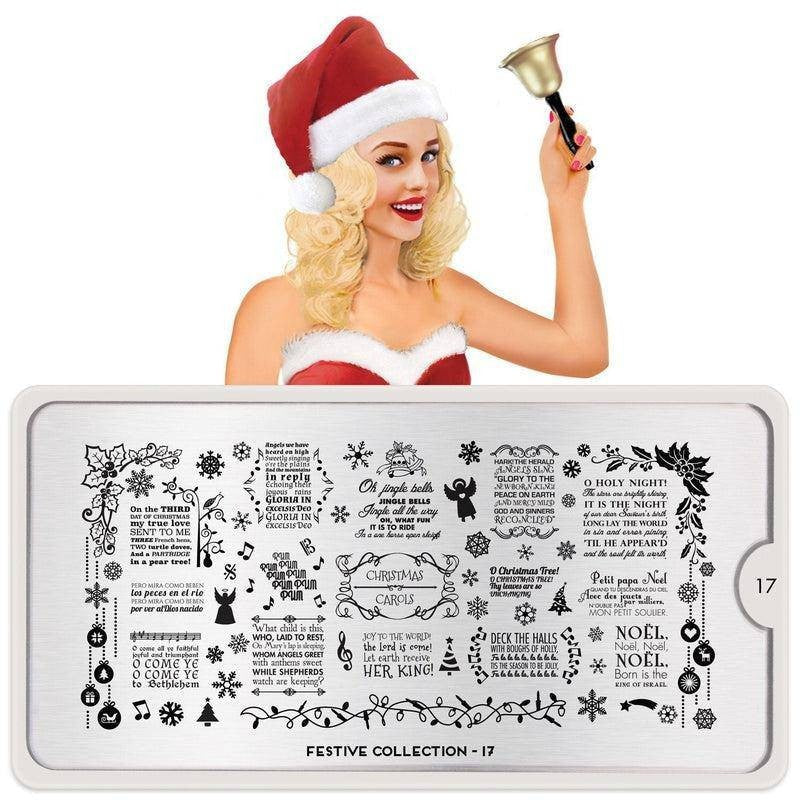 MoYou Stamping Plate Polish Lacquer Stamp Mats Glitter Top Coat Gifts Etc