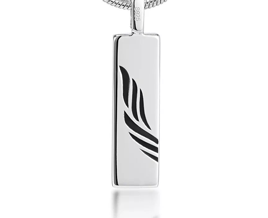 MENS NECKLACE PENDANT (925 STERLING SILVER, 18K GOLD OR GUN METAL) SNAKE CHAIN
