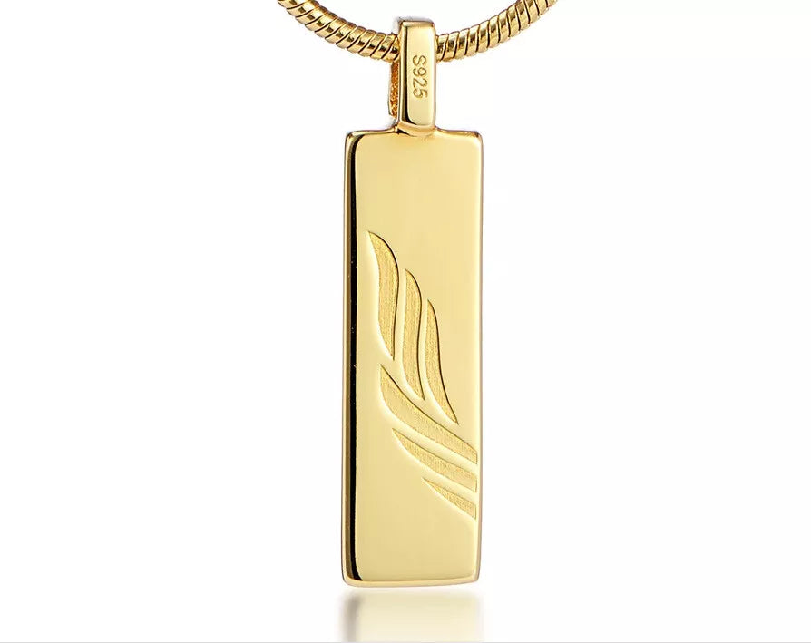 MENS NECKLACE PENDANT (925 STERLING SILVER, 18K GOLD OR GUN METAL) SNAKE CHAIN