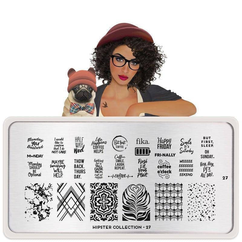 MoYou Stamping Plate Polish Lacquer Stamp Mats Glitter Top Coat Gifts Etc