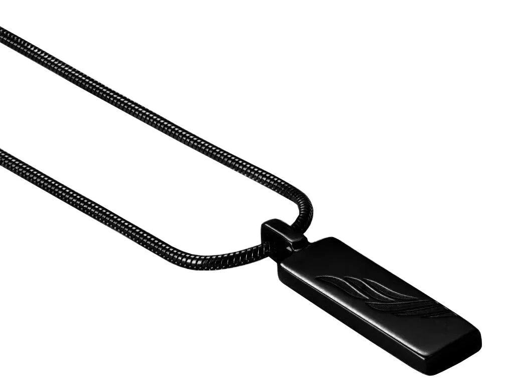 MENS NECKLACE PENDANT (925 STERLING SILVER, 18K GOLD OR GUN METAL) SNAKE CHAIN