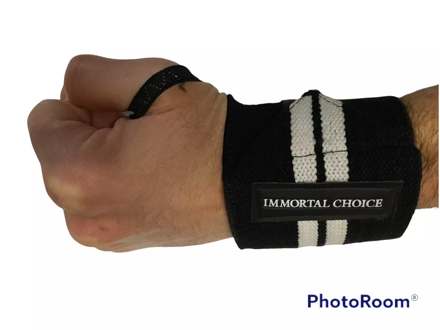 2x Immortal Choice Weight Lifting Wrist Wraps Supports Gym Training Fist Straps