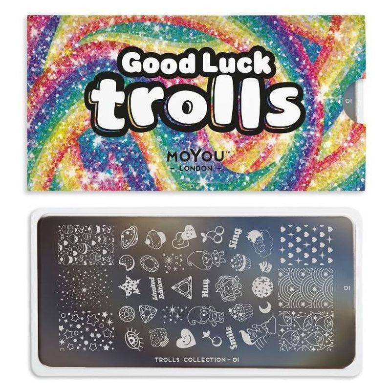 MoYou Stamping Plate Polish Lacquer Stamp Mats Glitter Top Coat Gifts Etc