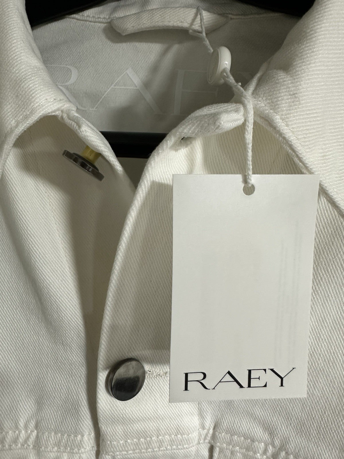 RAEY JK3357 Denim Jacket White Ladies Oversized Jacket ALL SIZES