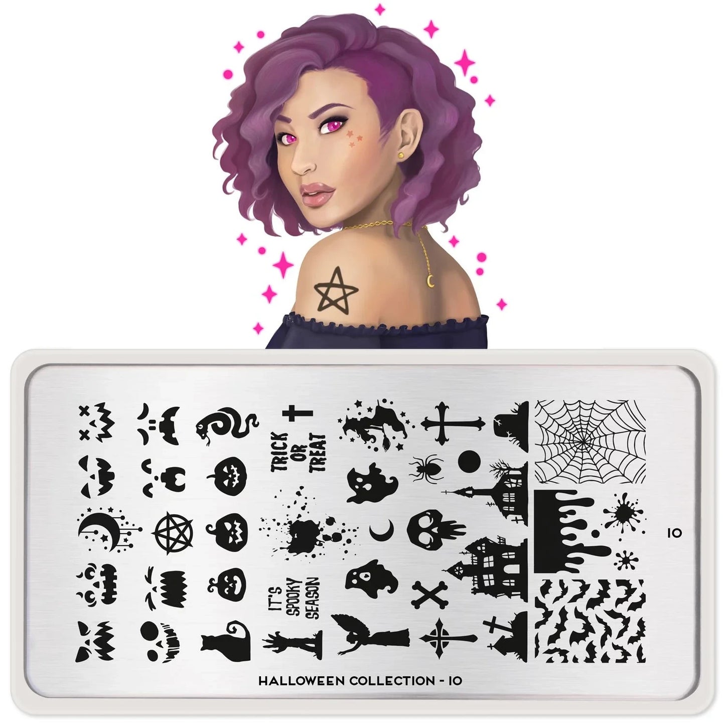 MoYou Stamping Plate Polish Lacquer Stamp Mats Glitter Top Coat Gifts Etc
