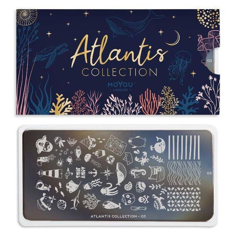 MoYou Stamping Plate Polish Lacquer Stamp Mats Glitter Top Coat Gifts Etc