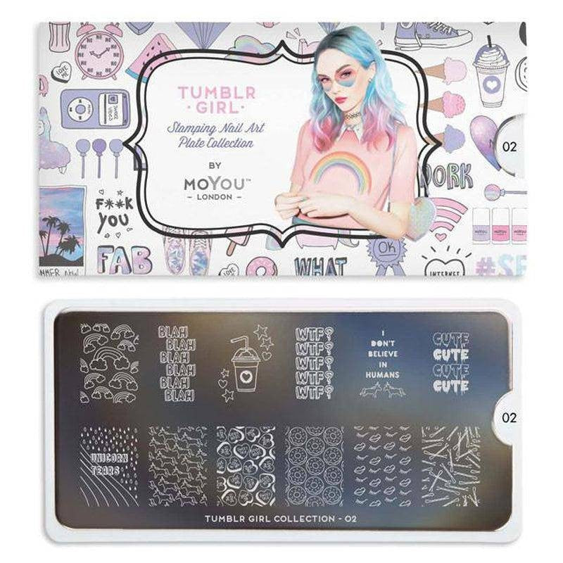 MoYou Stamping Plate Polish Lacquer Stamp Mats Glitter Top Coat Gifts Etc
