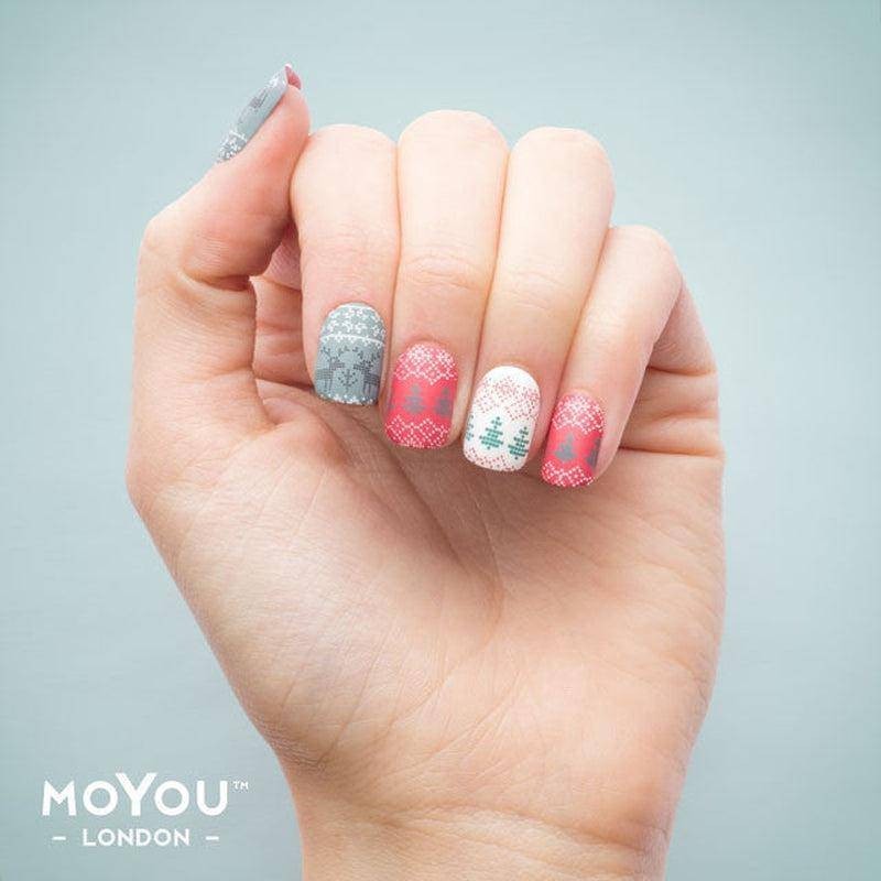 MoYou Stamping Plate Polish Lacquer Stamp Mats Glitter Top Coat Gifts Etc