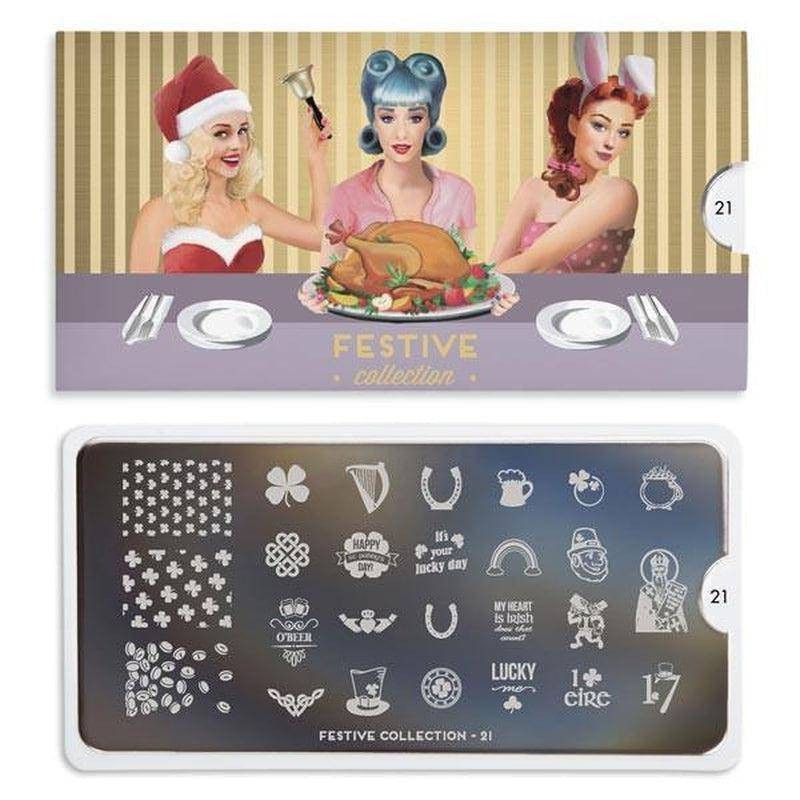 MoYou Stamping Plate Polish Lacquer Stamp Mats Glitter Top Coat Gifts Etc