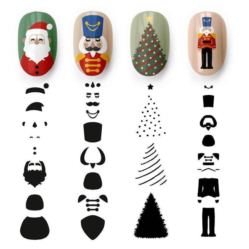 MoYou Stamping Plate Polish Lacquer Stamp Mats Glitter Top Coat Gifts Etc