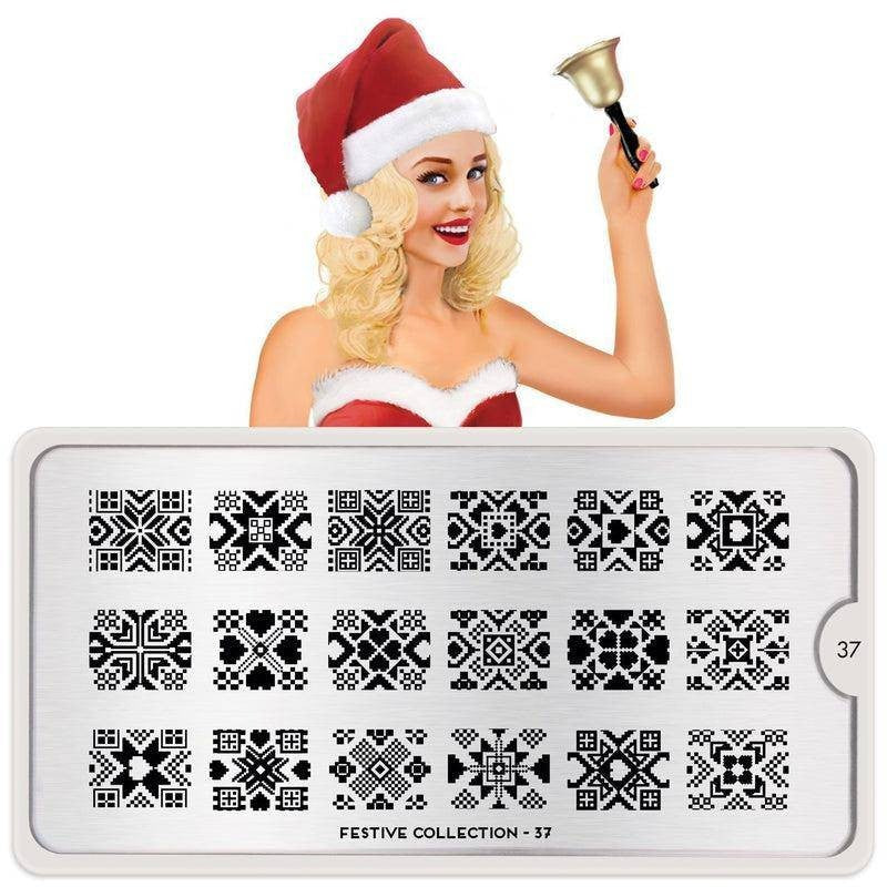MoYou Stamping Plate Polish Lacquer Stamp Mats Glitter Top Coat Gifts Etc