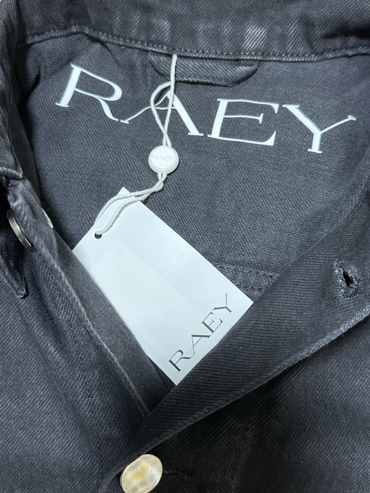RAEY JK3357 Denim Jacket Black Ladies Oversized Jacket ALL SIZES RRP £250