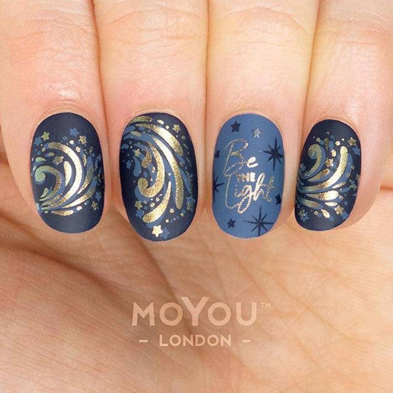 MoYou Stamping Plate Polish Lacquer Stamp Mats Glitter Top Coat Gifts Etc