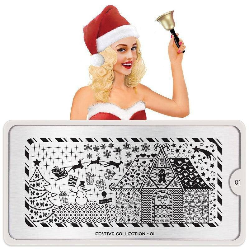 MoYou Stamping Plate Polish Lacquer Stamp Mats Glitter Top Coat Gifts Etc