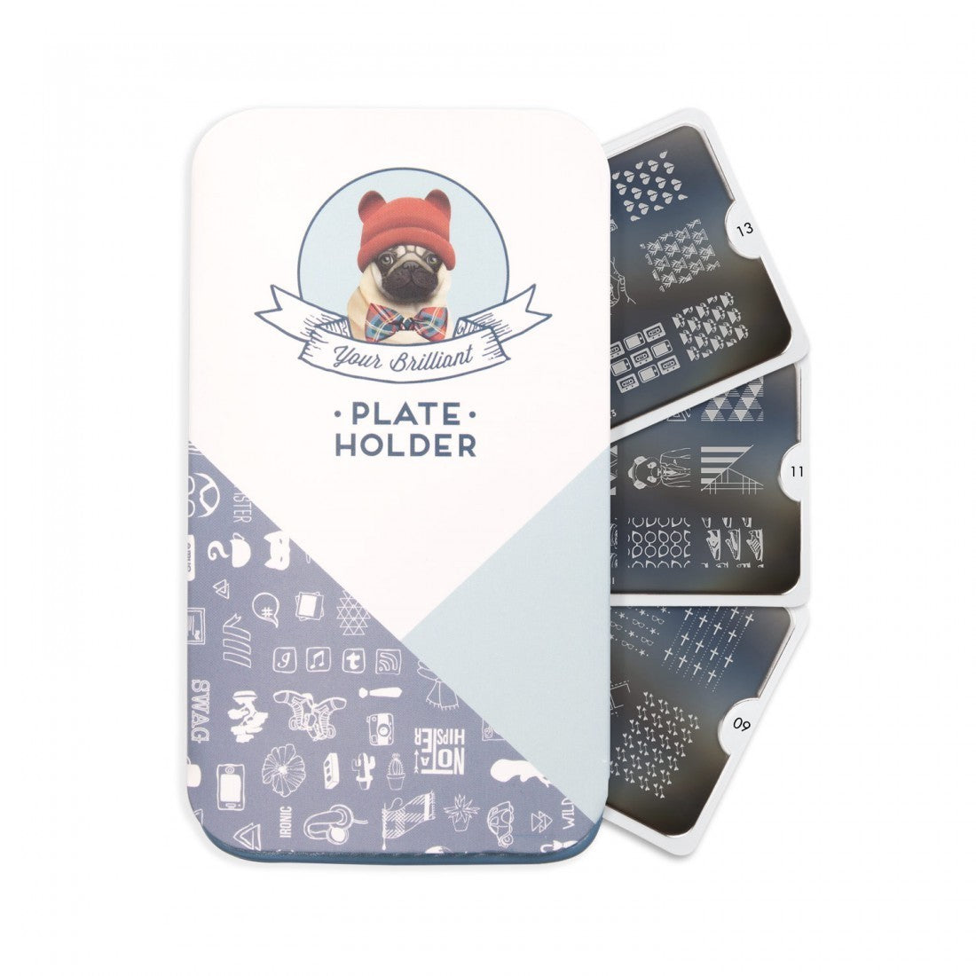 MoYou Stamping Plate Polish Lacquer Stamp Mats Glitter Top Coat Gifts Etc