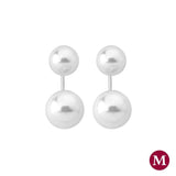 Majorica Timeless White Front and Back Earrings 14994.01.2.000.010.1