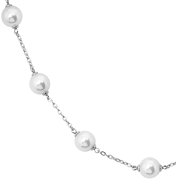 Majorica Women White Pearl Necklace of Length 50cm 15663.01.2.000.010.1