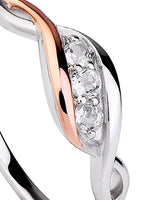 Clogau Past Present Future® Ring 3SPPFR / Size P (NO BOX)