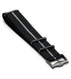 PREMIUM Watch Strap Band Army Military Divers Nylon Mens 20mm Black Grey RRP £40