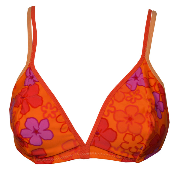 Speedo Mixers Ladies Bikini Swimming Top Orange Mirabeau Double Strap