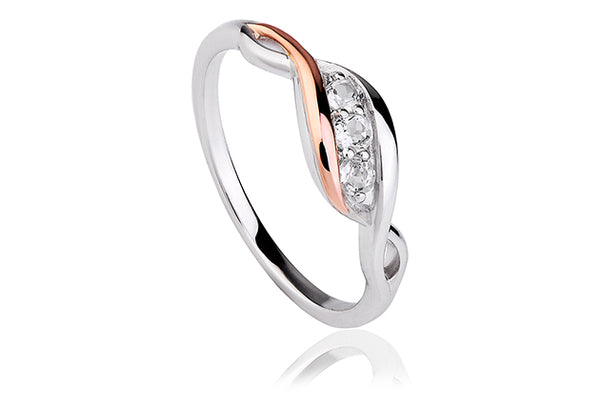 Clogau Past Present Future® Ring 3SPPFR / Size P (NO BOX)