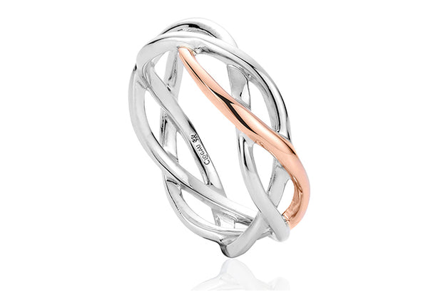 Clogau Eternal Love Weave Ring 3SCMG54